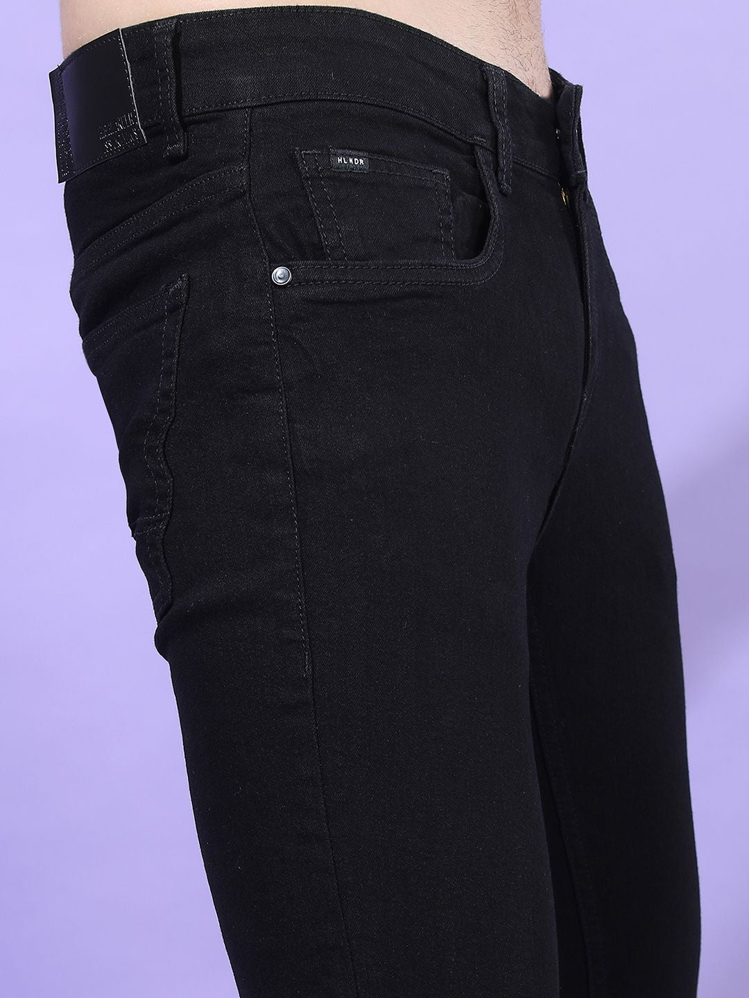 HIGHLANDER Men Black Tapered Fit Jeans