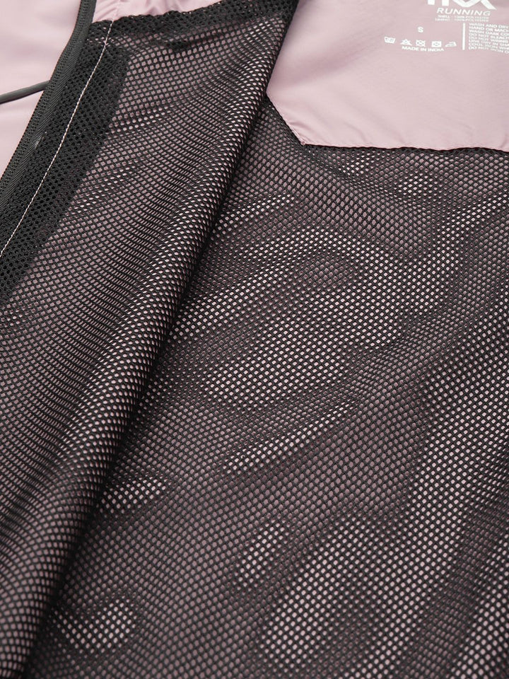 HRX by Hrithik Roshan Rapid-Dry Antimicrobial Running Hooded Sporty Jacket
