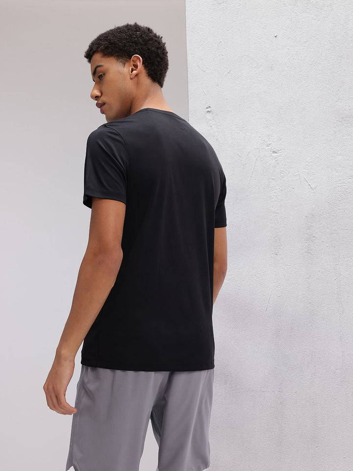 HRX by Hrithik Roshan Typography Print Rapid-Dry Training T-shirt