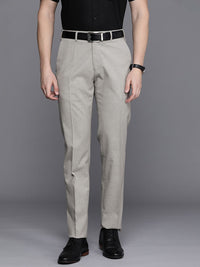 Raymond Men Checked Slim Fit Formal Trousers