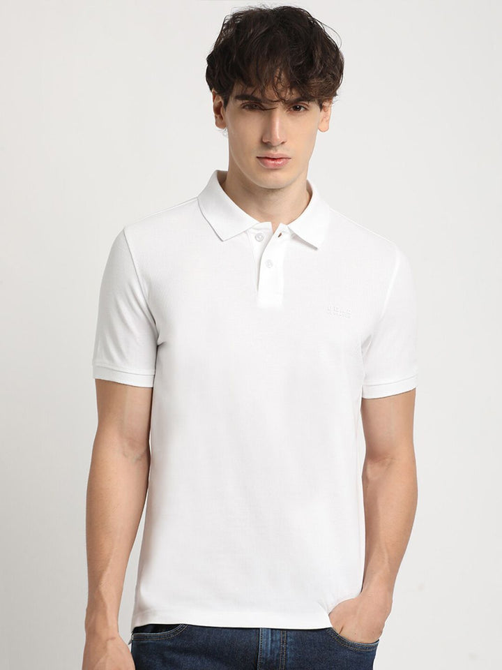 THE BEAR HOUSE Polo Collar Pure Cotton Slim Fit T-shirt