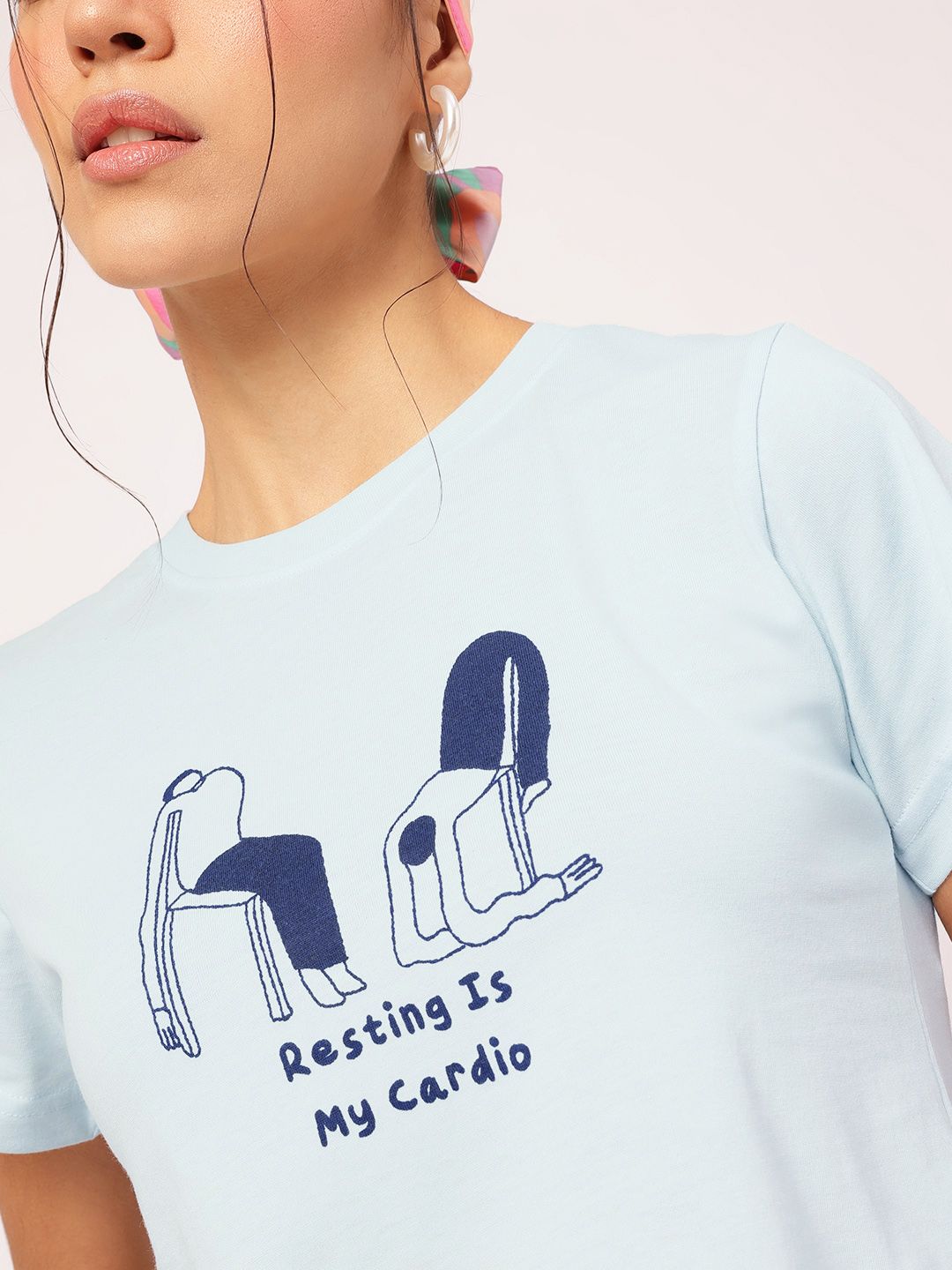 DressBerry Witty & Wondeful Slang Printed Casual Tee