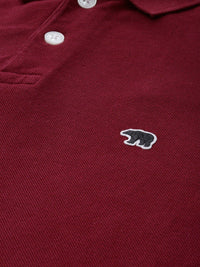 THE BEAR HOUSE Polo Collar Pure Cotton Slim Fit T-shirt