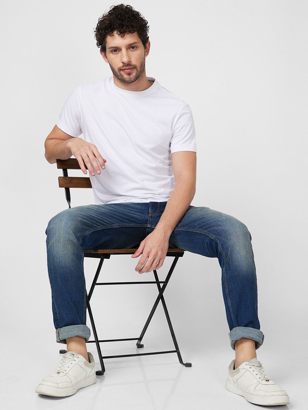 SPYKAR Men Clean Look Mid-Rise Cotton Jeans