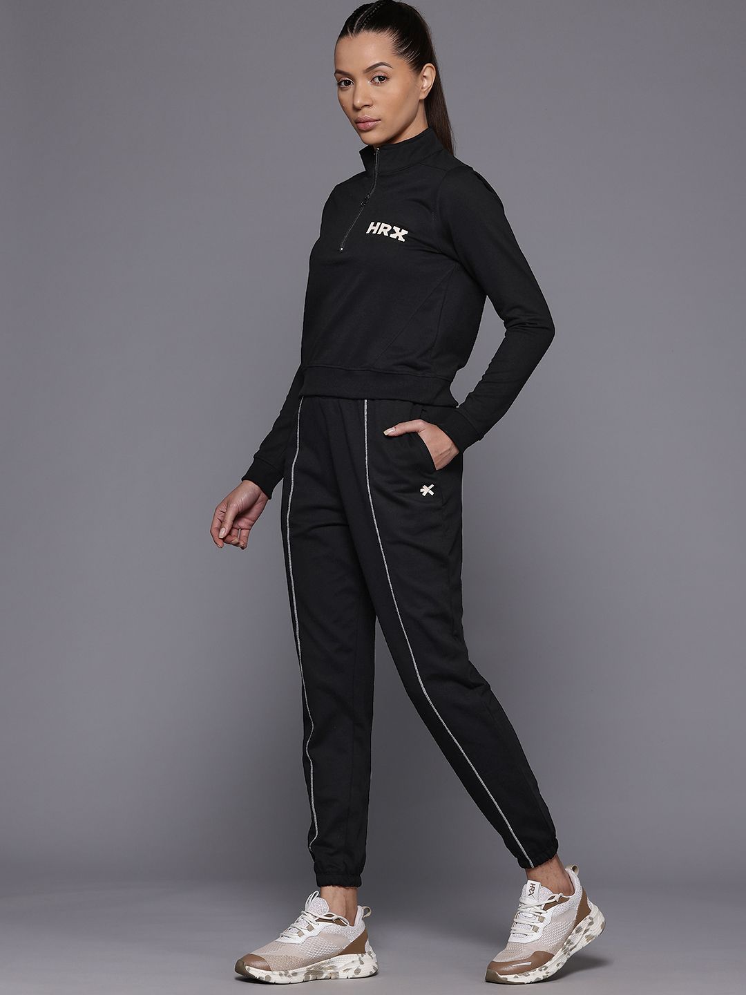 HRX by Hrithik Roshan Brand Logo Detail Training Tracksuit