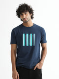 RARE RABBIT Men Acai Graphic Printed Slim Fit Cotton T-Shirt