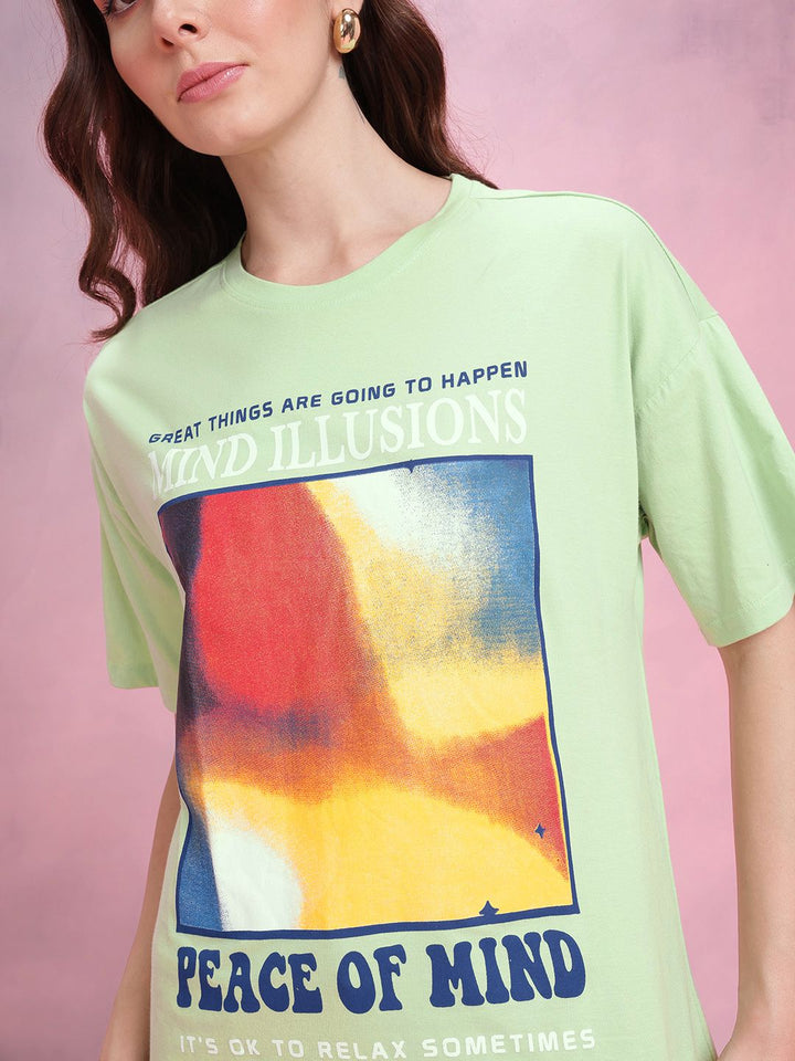 DressBerry Graphic Print Relaxed Pure Cotton T-shirt