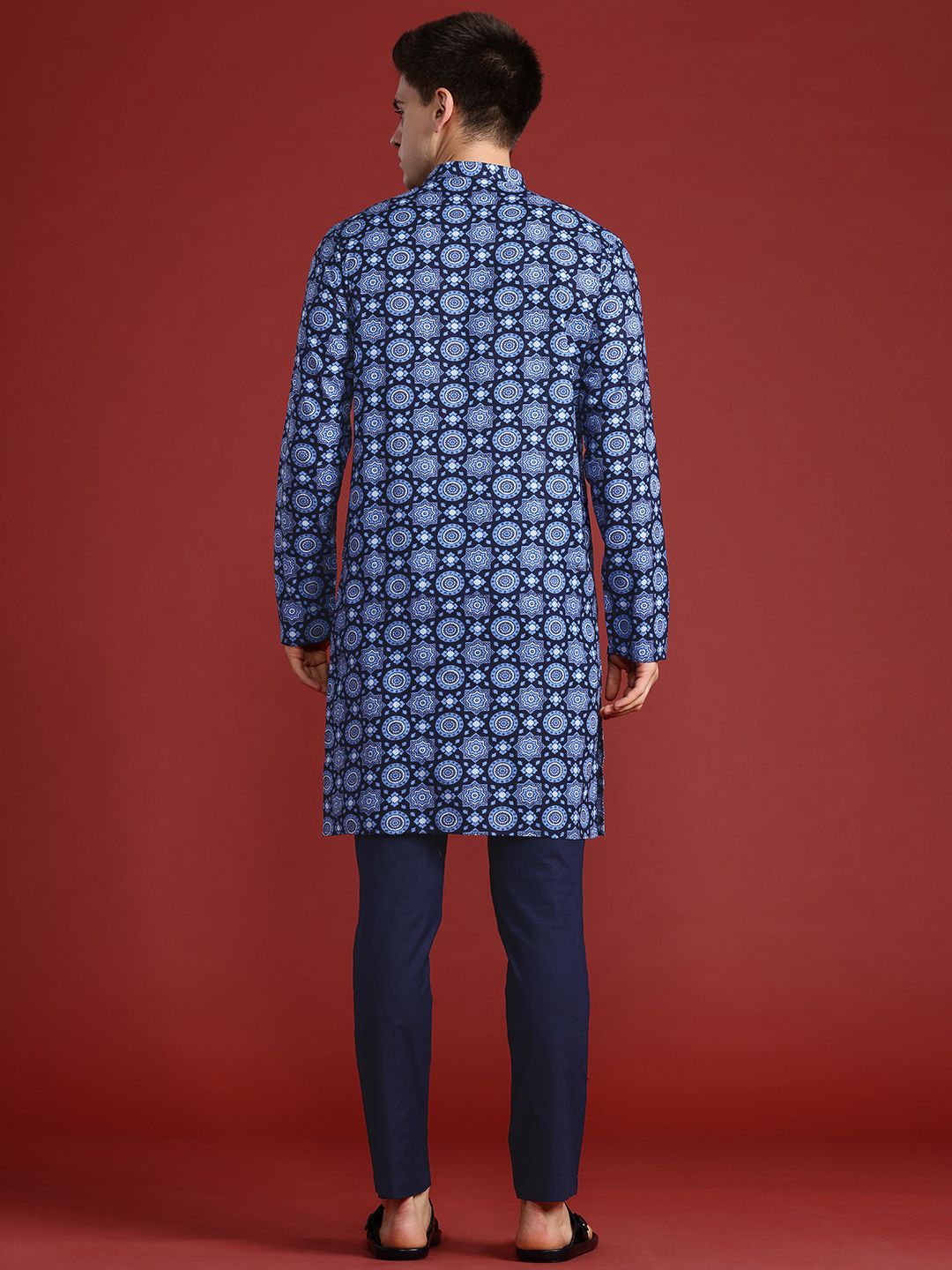 Anouk Printed Pure Cotton Kurta with Trousers