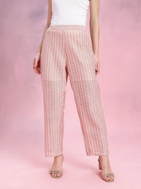 DressBerry Women Chevron Design Trousers