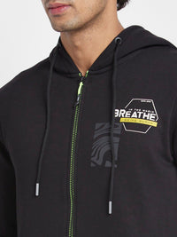 Being Human Hooded Front Open Sweater