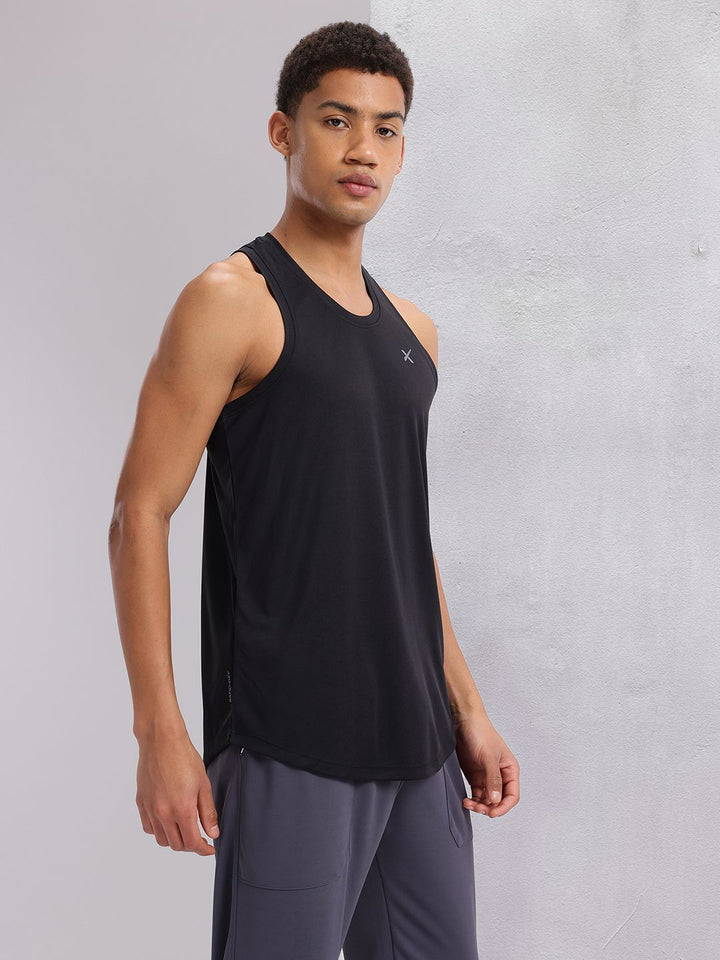 HRX by Hrithik Roshan Typography Print Racerback Training T-shirt