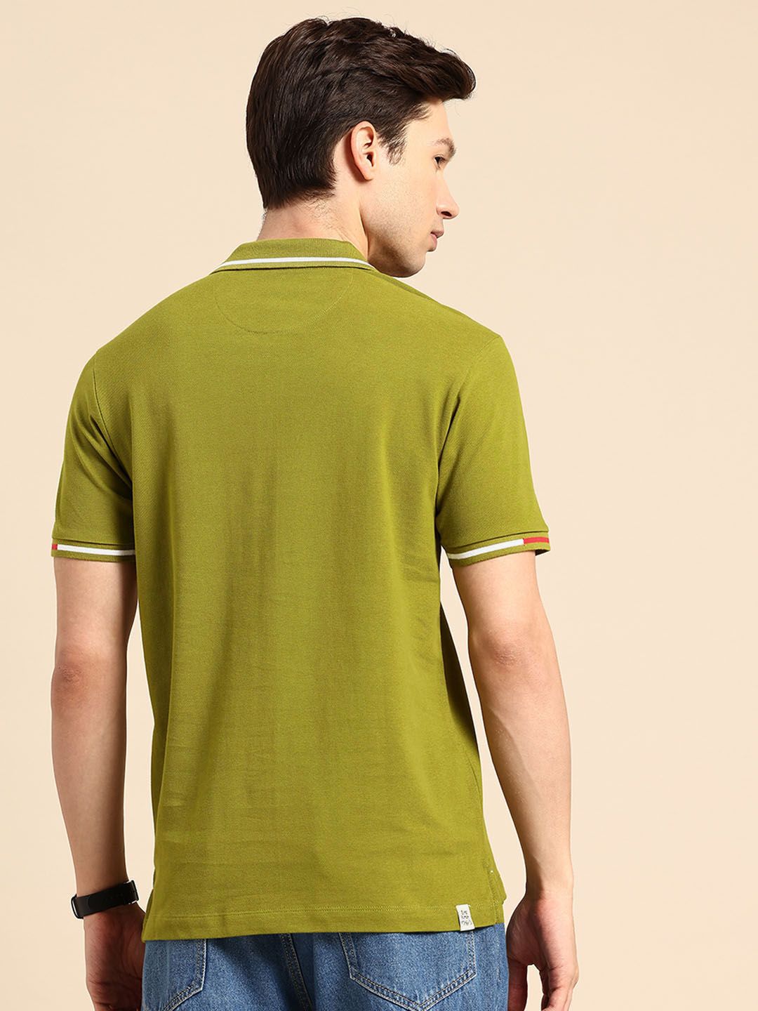 Being Human Polo Collar Pure Cotton T-shirt