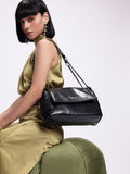 DressBerry Textured Structured Shoulder Bag
