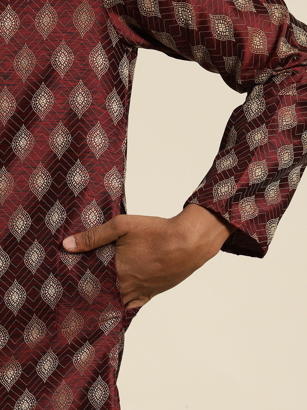 SOJANYA Kurta Katun Sutera Motif Etnik