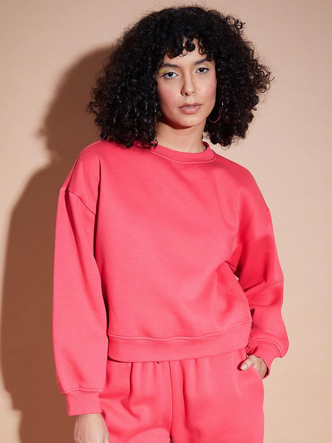 SASSAFRAS BASICS Fleece Oversized Sweatshirt With Joggers