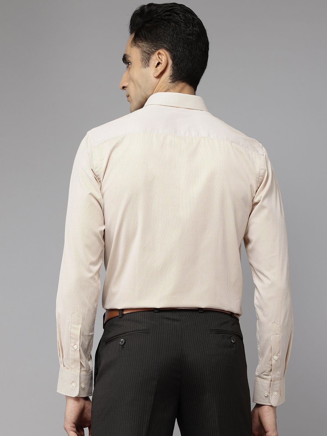 Park Avenue Slim Fit Pinstriped Formal Shirt