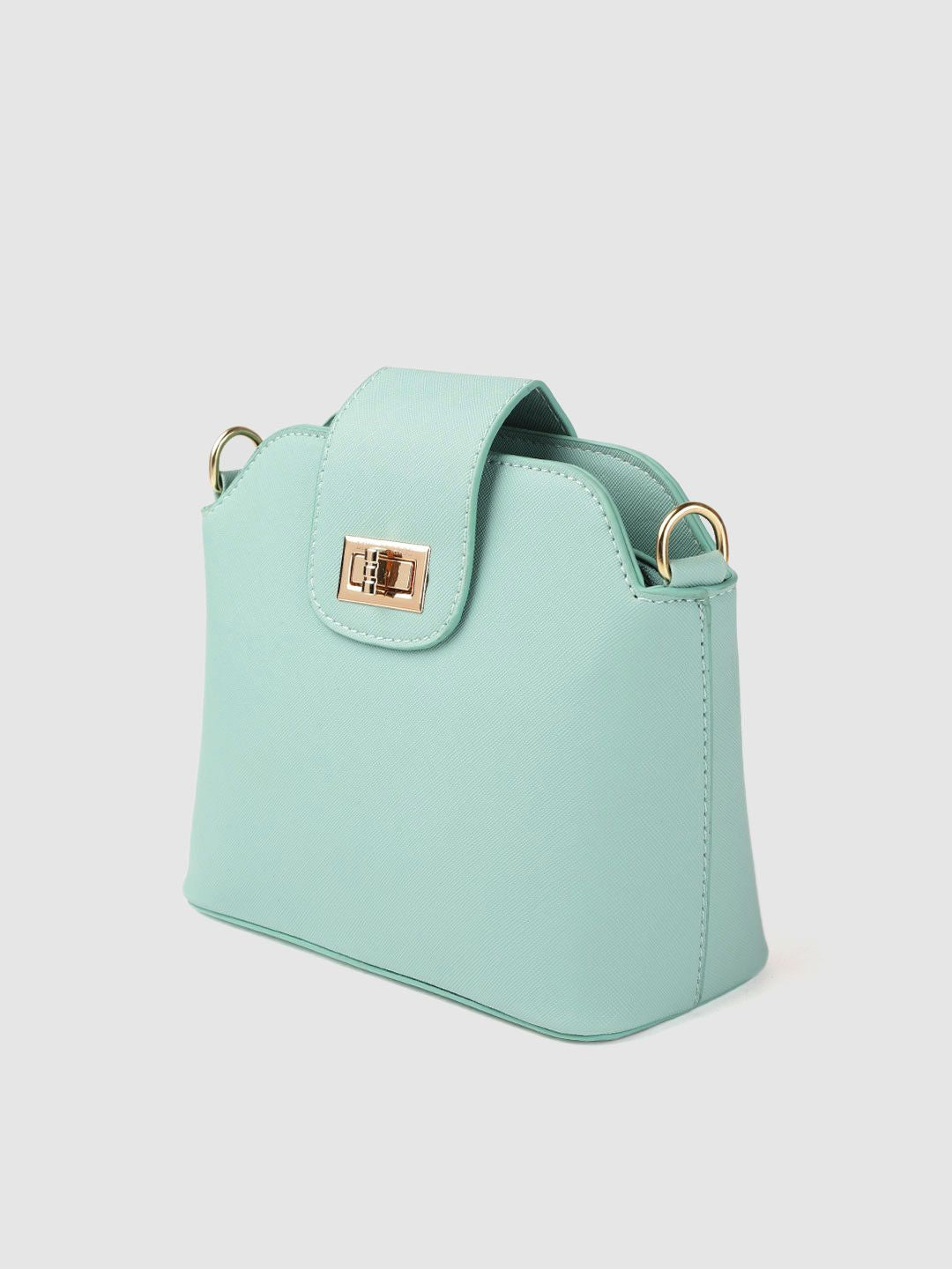 Lino Perros Women Sea Green Solid Sling Bag