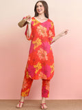 Indo Era Printed Pure Cotton Tunic With Trousers Co-Ords