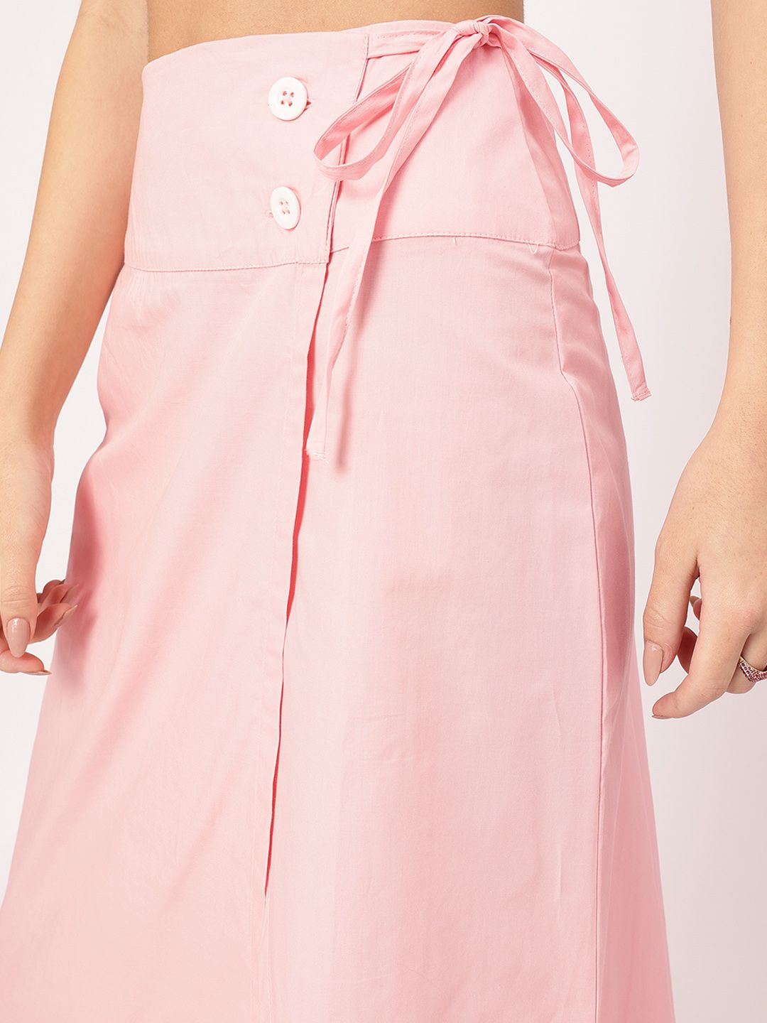 DressBerry Blush Dreams Wrap Style Midi Skirt