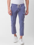 SPYKAR Men Grey Slim Fit Joggers Trousers