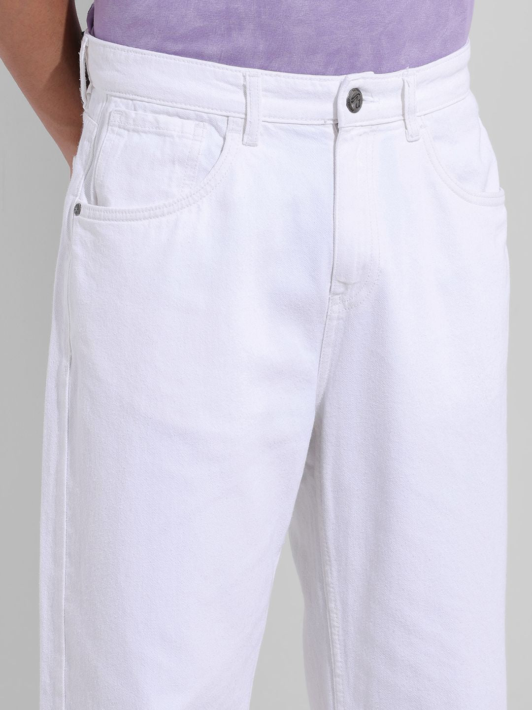 The Indian Garage Co Men Relaxed Fit Mid-Rise Cotton Jeans