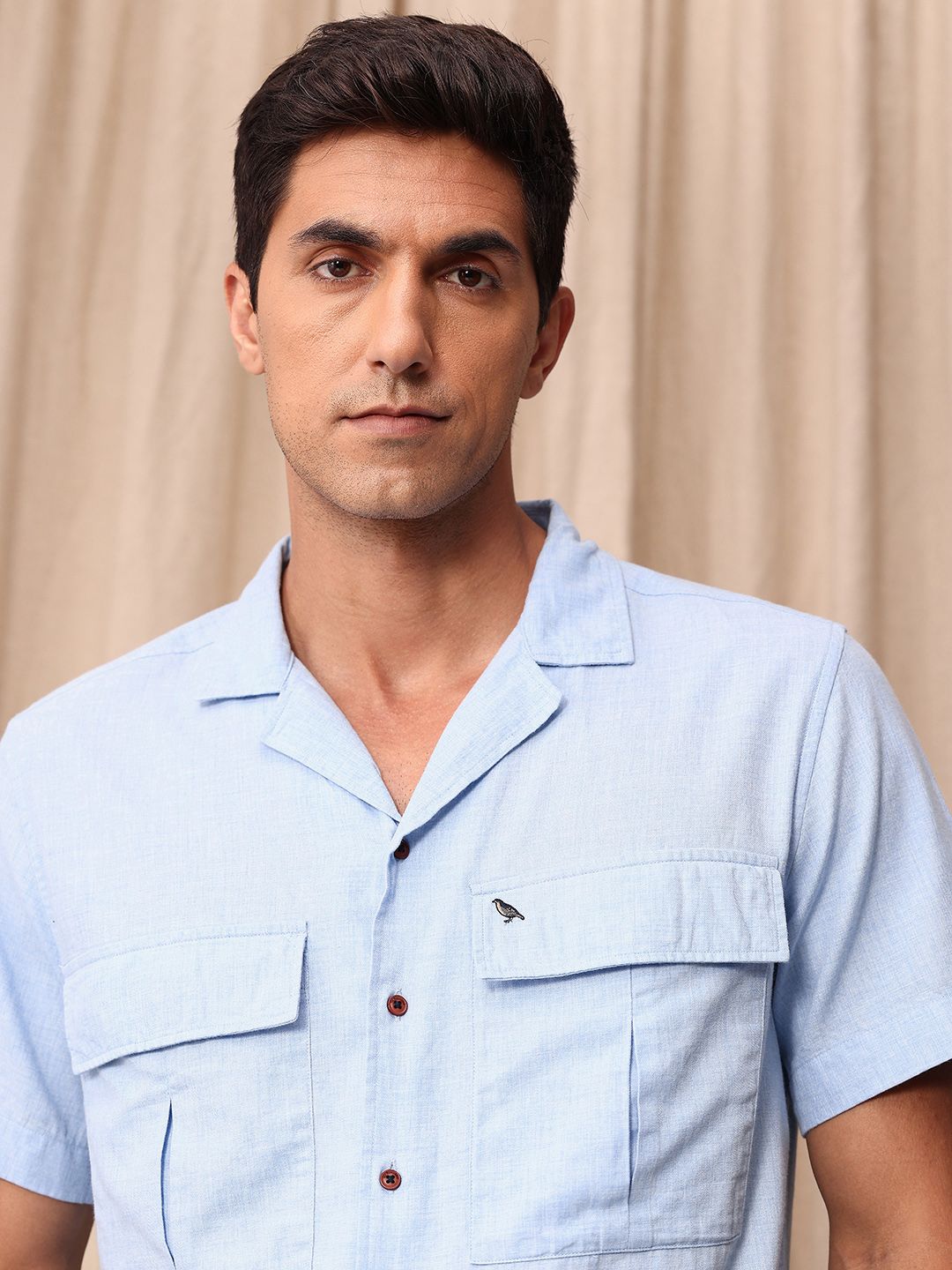 Mr Bowerbird Pure Cotton Liberal Fit Casual Shirt