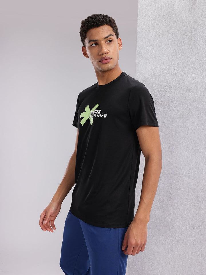 HRX by Hrithik Roshan Couple Tee Collection Brand Logo Print Rapid-Dry Running T-shirt