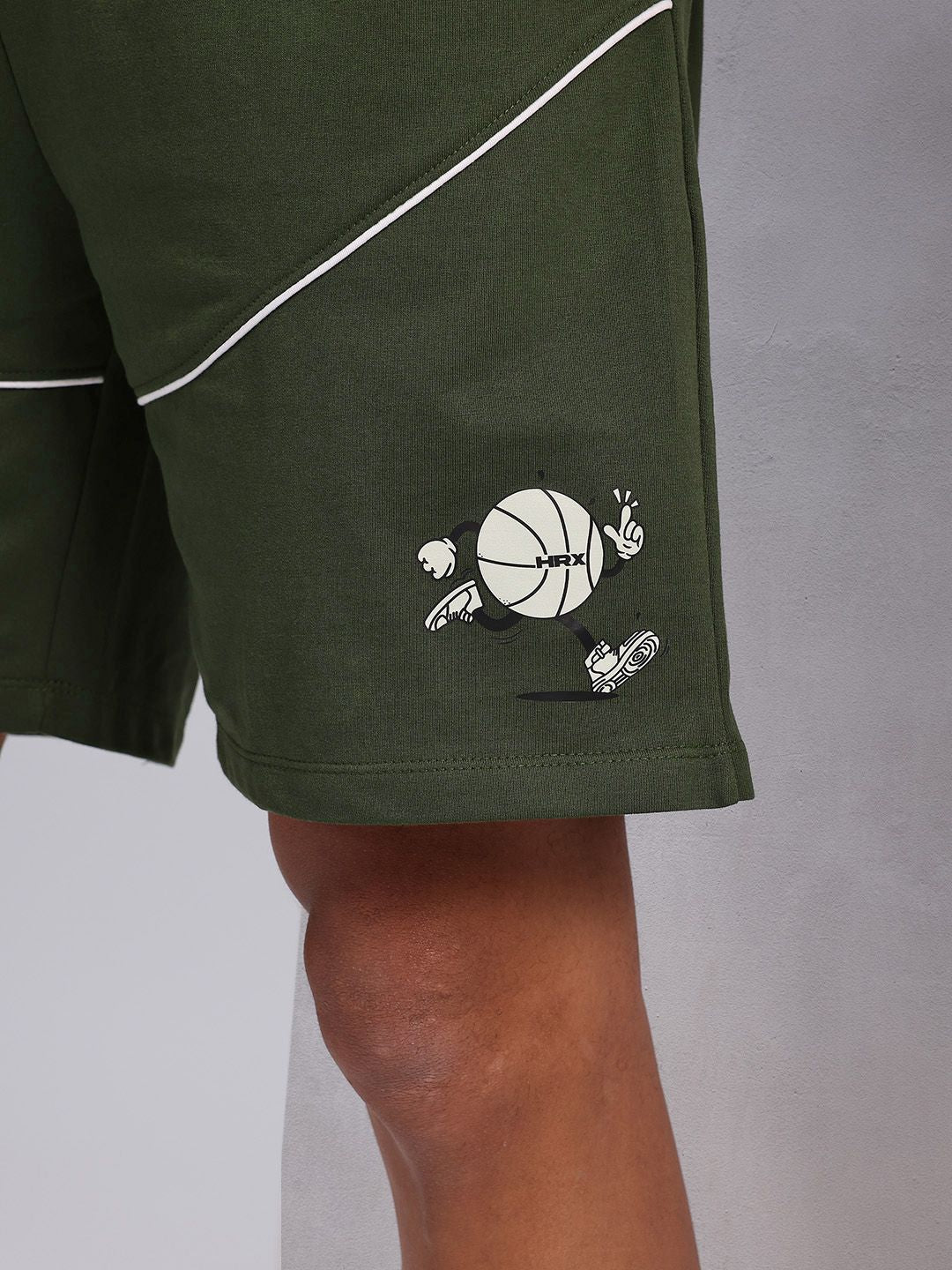 HRX oleh Hrithik Roshan Men Logo Jenama Bercetak Shorts