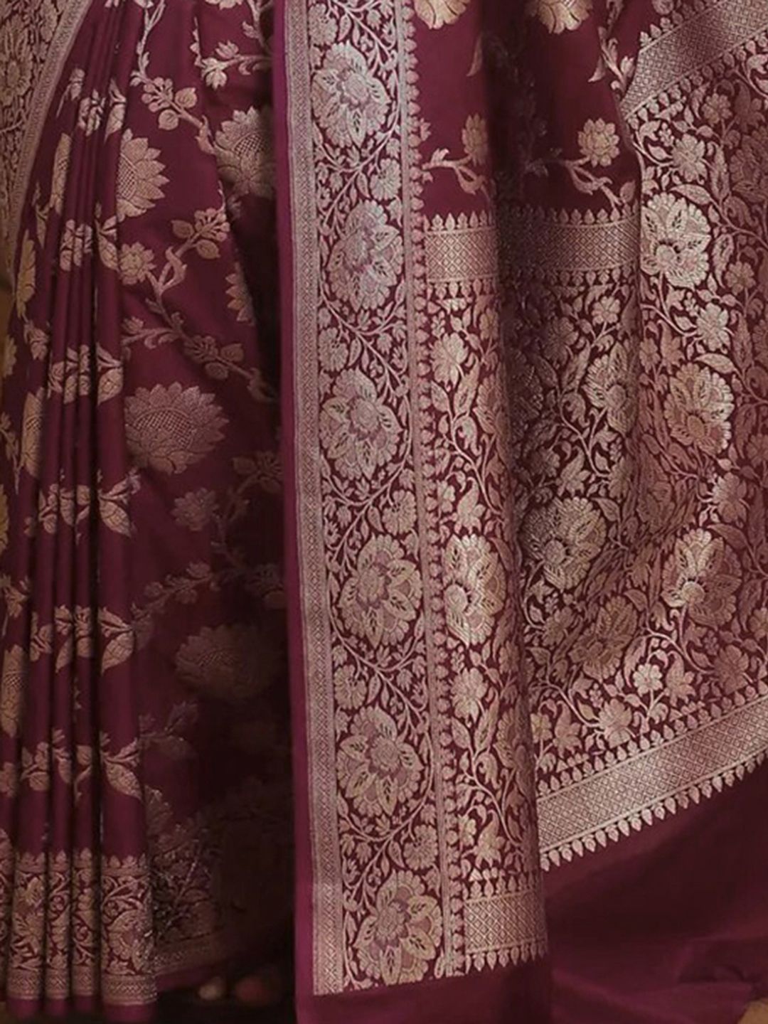 KALINI Woven Design Zari Banarasi Saree