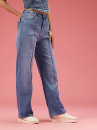 DressBerry Women Straight Fit High-Rise Light Fade Stretchable Jeans