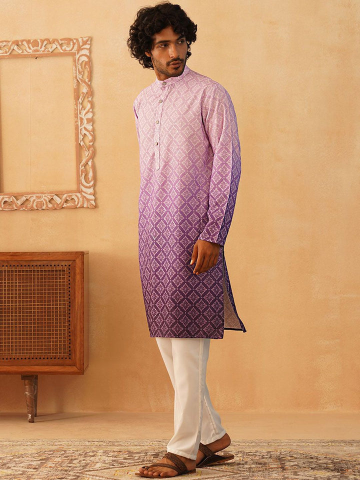 Jompers Ethnic Motifs Printed Straight Kurta with Pyjamas