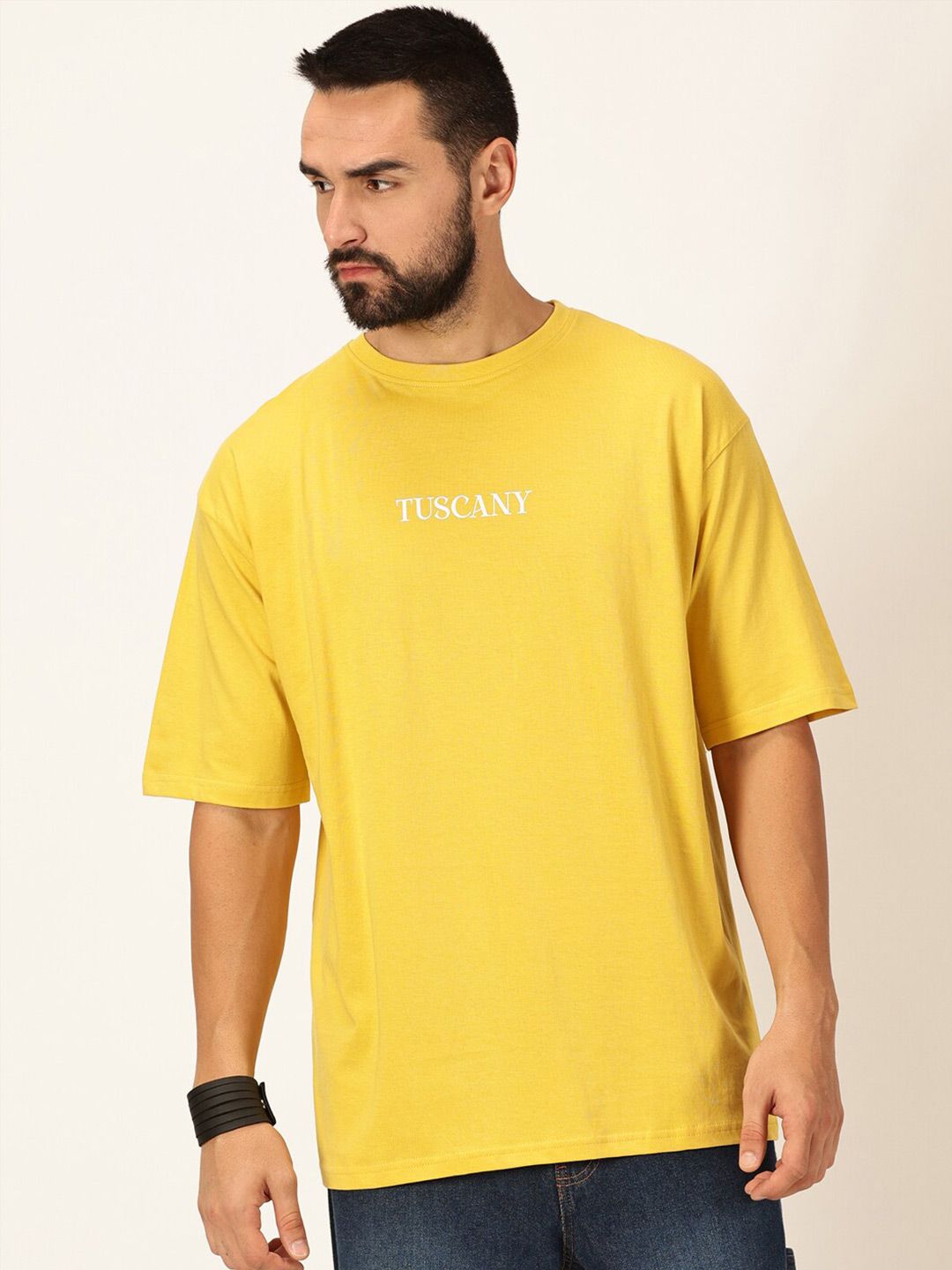 Thomas Scott Graphic Printed Bio Finish Pure Cotton Oversized T-shirt