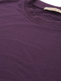 DressBerry Women Purple Solid Sweatshirt