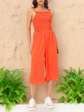 DressBerry Sunset Styles Smocked Culotte Jumpsuit