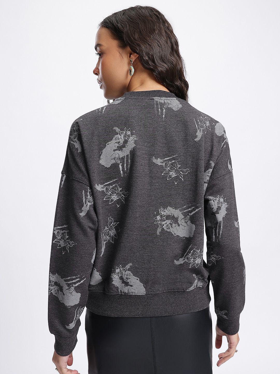 DressBerry Urban Knitwear Printed Sweatshirt