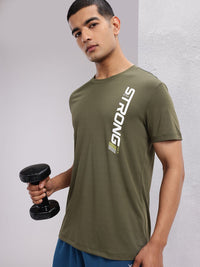 HRX by Hrithik Roshan Men Typography Printed Rapid-Dry Training T-shirt