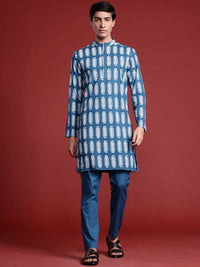 Anouk Printed Regular Pure Cotton Kurta with Trousers