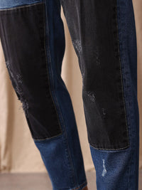 Mr Bowerbird Men Tapered Cropped Mildly Distressed Light Fade Stretchable Jeans