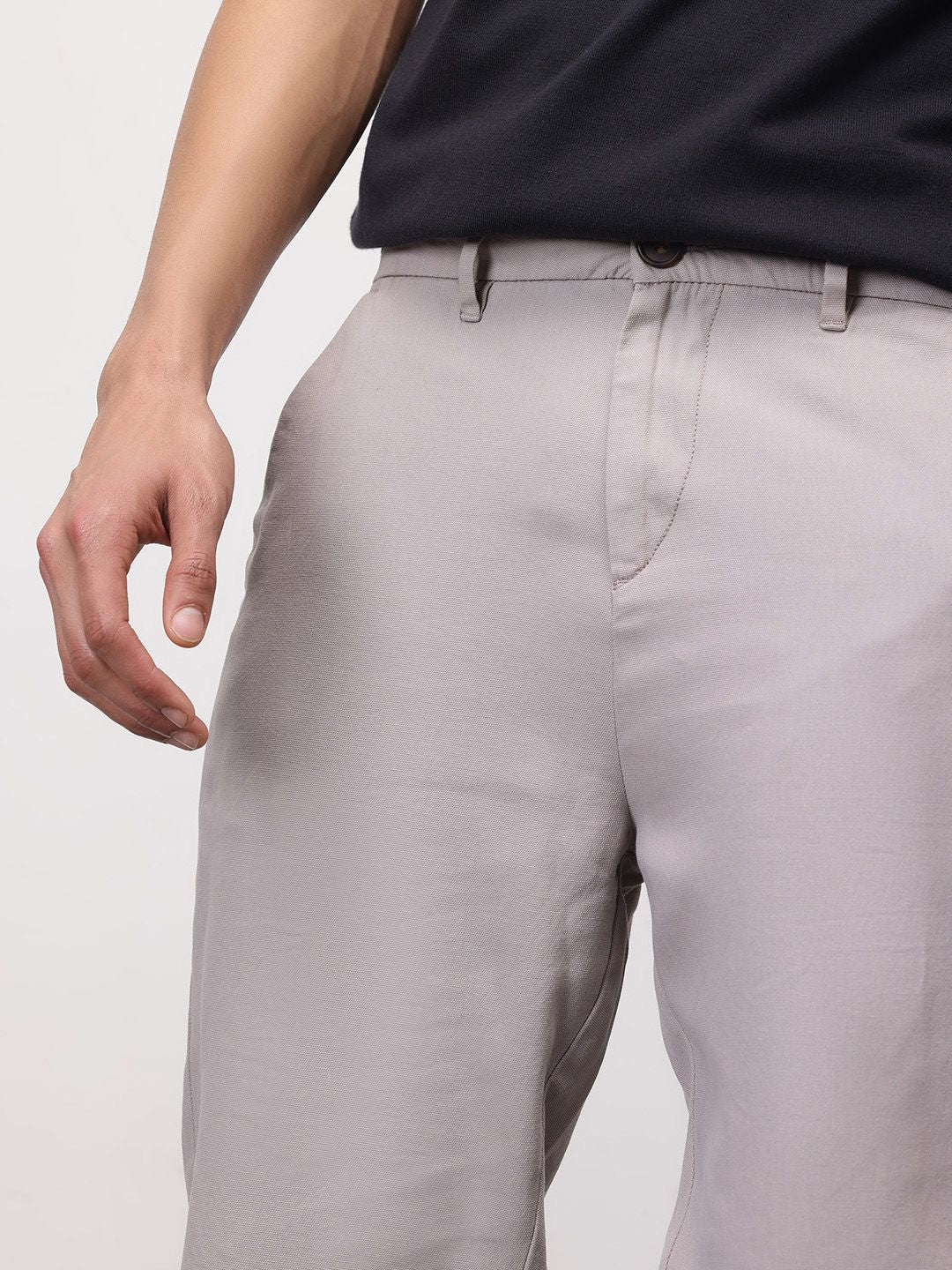 ether 365 Essentials Men Pure Cotton Regular Trousers