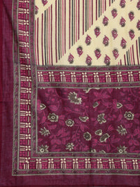 Indo Era Women Floral Printed Regular Pure Cotton Kurta with Salwar & With Dupatta