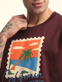 Difference of Opinion Men Short Sleeve Oversized Crew Neck Varsity Printed Tshirt
