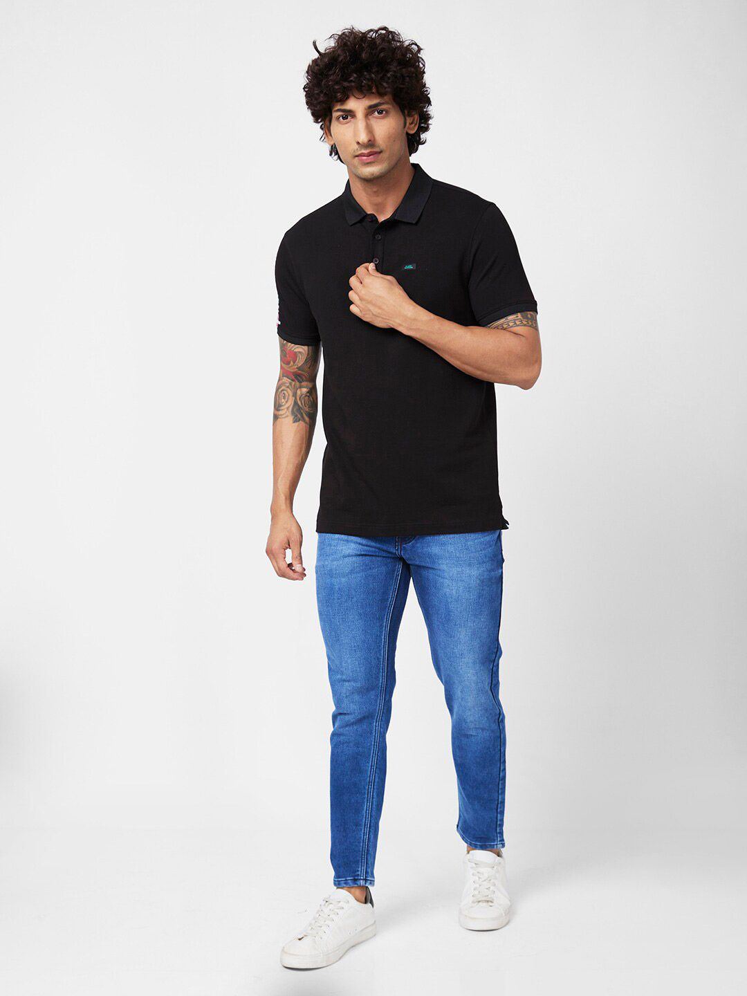SPYKAR Polo Collar Slim Fit T-shirt
