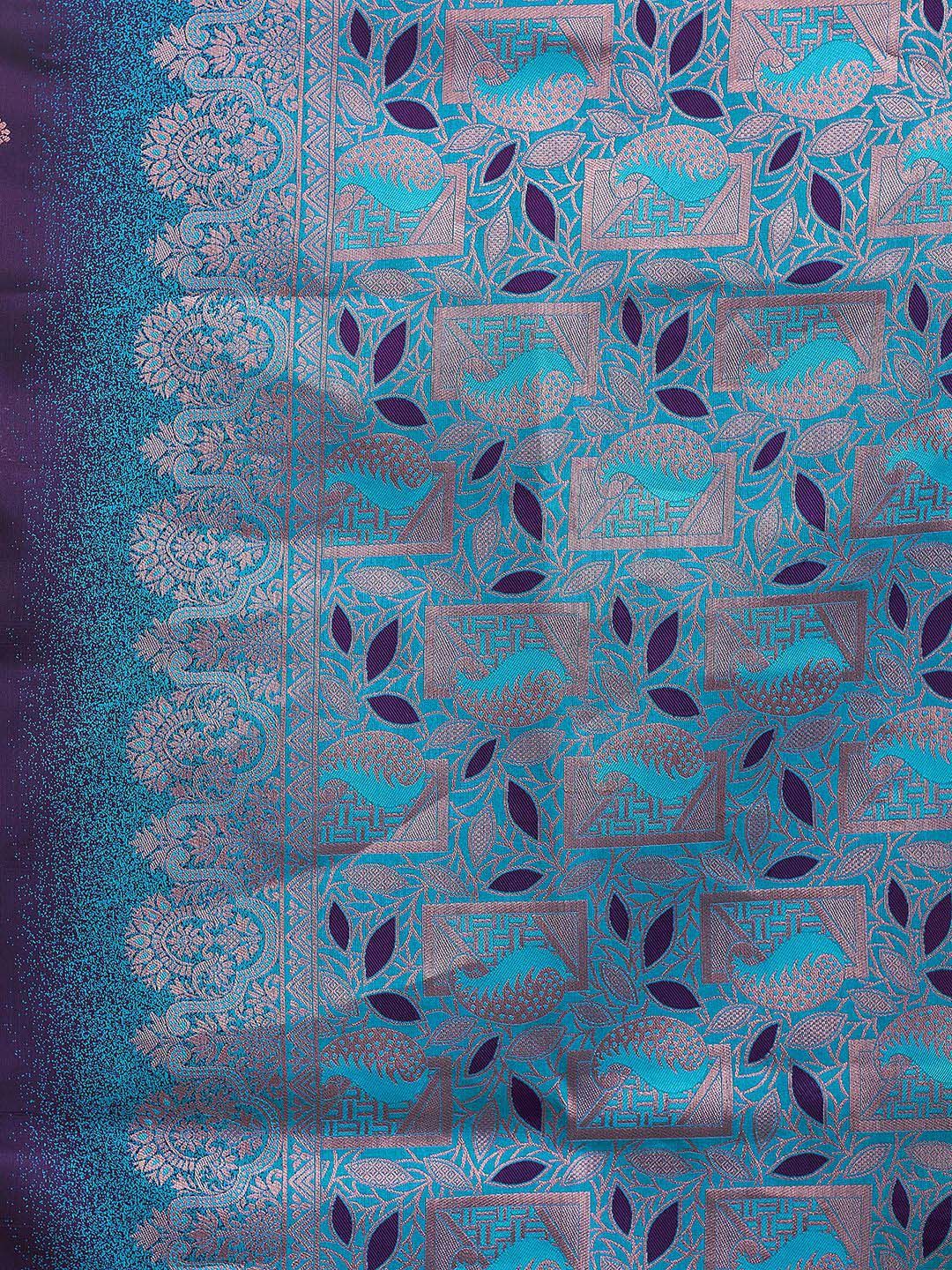 KALINI Floral Zari Silk Blend Saree