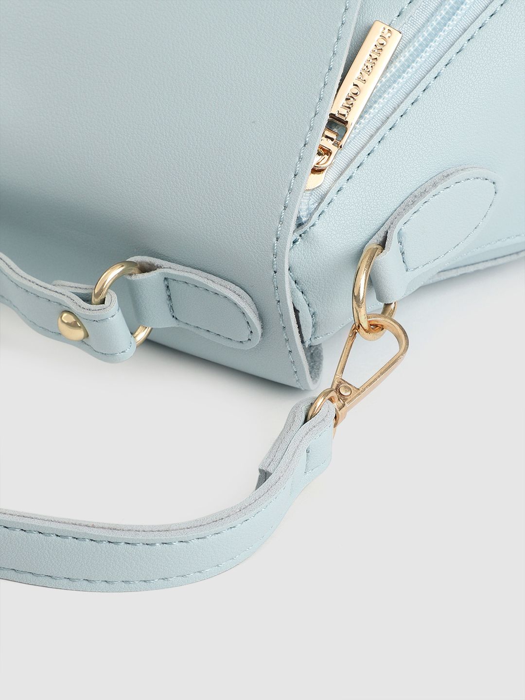 Lino Perros Blue Solid Satchel