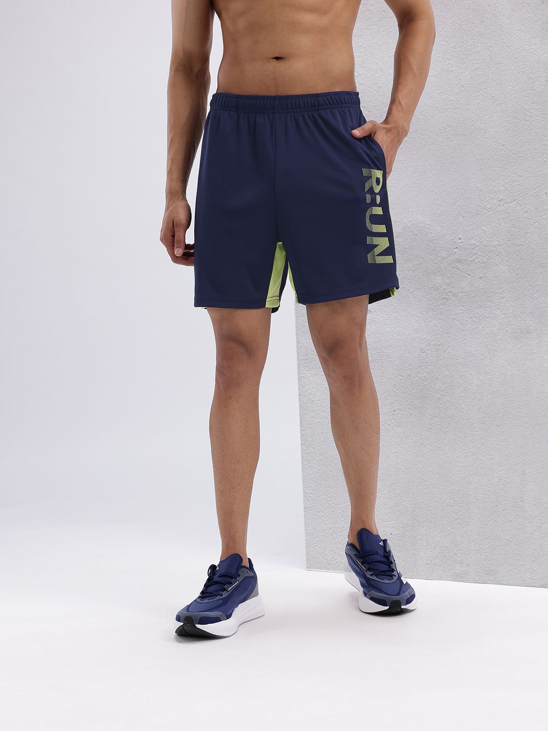HRX by Hrithik Roshan Men Typography Print Rapid-Dry Running Shorts