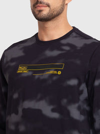 SPYKAR Camouflage Printed Pullover Sweatshirt