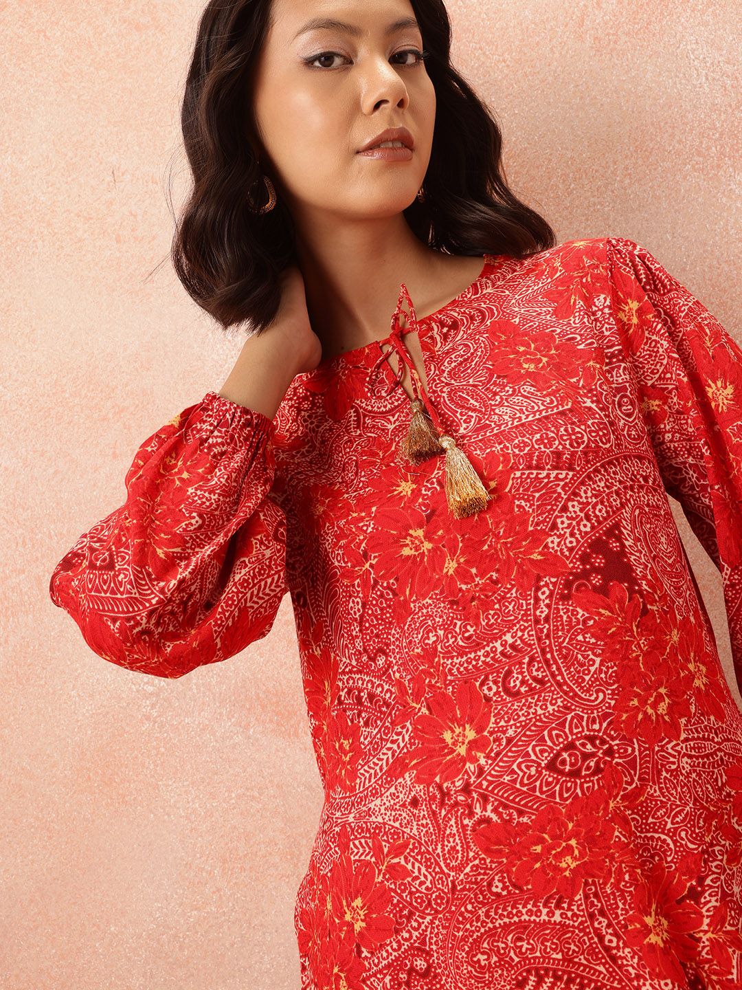 all about you Printed Straight Kurta