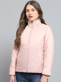 Monte Carlo Women Mock Collar Solid Casual Lightweight Padded Jacket