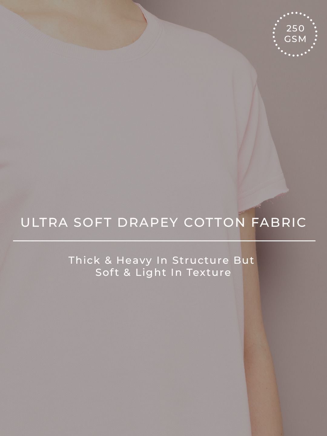 DILLINGER Women Ultra Soft Drapey Cotton Crew Neck Boxy T-Shirt