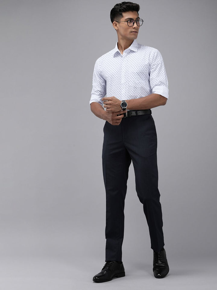 Park Avenue Slim Fit Ethnic Motifs Printed Formal Shirt